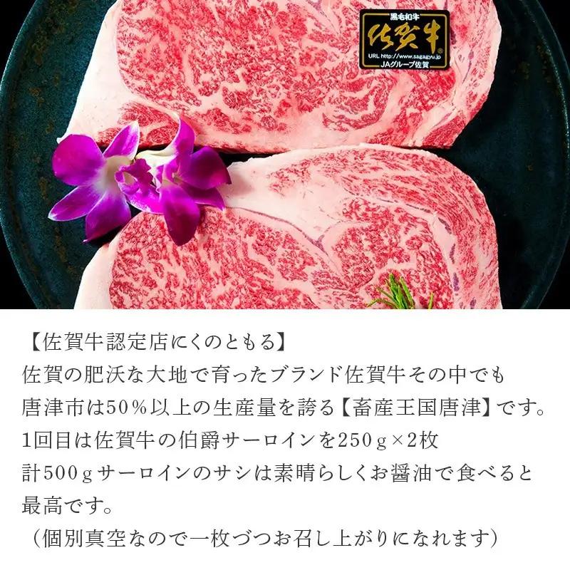 「定期便全3回」 佐賀牛 ステーキ250g×2・焼肉360g・ハンバーグ140g×10個 (合計2.26kg) 寄附翌月から発送 ステーキ ハンバーグ
