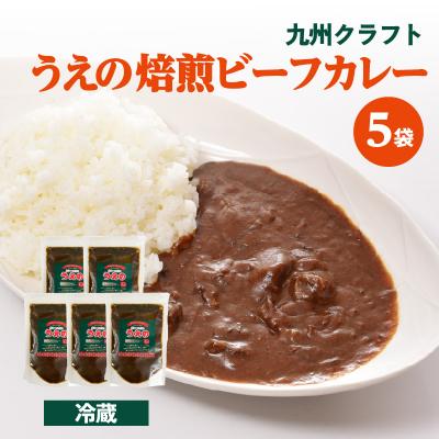 ふるさと納税 大分市 九州クラフト うえの焙煎ビーフカレー 冷蔵 5袋_K03041