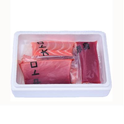 ふるさと納税 那智勝浦町 和歌山県串本産　本マグロ(養殖)トロ&赤身セット　500g(冷凍) |  | 01