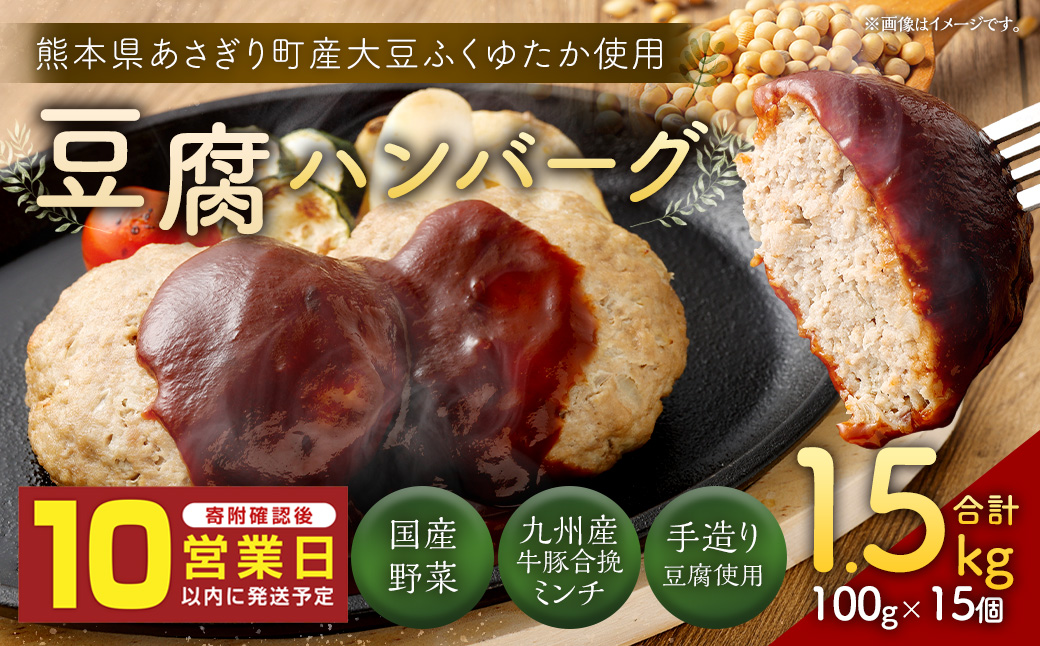 豆腐ハンバーグセット100g×15個入　豆腐 ハンバーグ ヘルシー 湯煎 レンジ 簡単