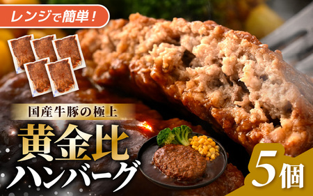 デミグラスハンバーグ 5個入り 簡単調理 ハンバーグ [A-0586]