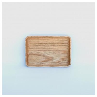ふるさと納税 加茂市 ウッドプレート　四角(レクタングルプレート)小