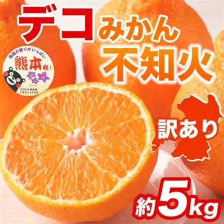 【先行予約】熊本県産 訳あり 不知火 濃厚な甘み!と爽やかな酸味! デコみかん 約5kg(益城町)【1726340】