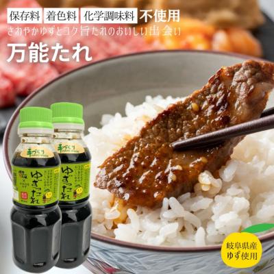 ふるさと納税 関市 保存料・着色料・化学調味料不使用! ゆずったれ 2本セット 万能タレ ばかたれ