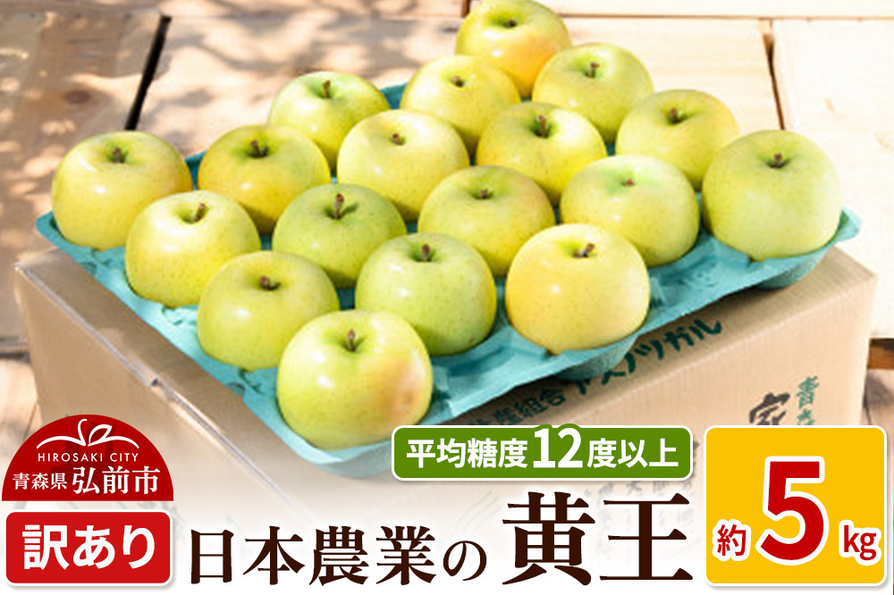 
            りんご 【先行受付】平均糖度12度以上！ 黄王 約5kg 訳あり クール便
          