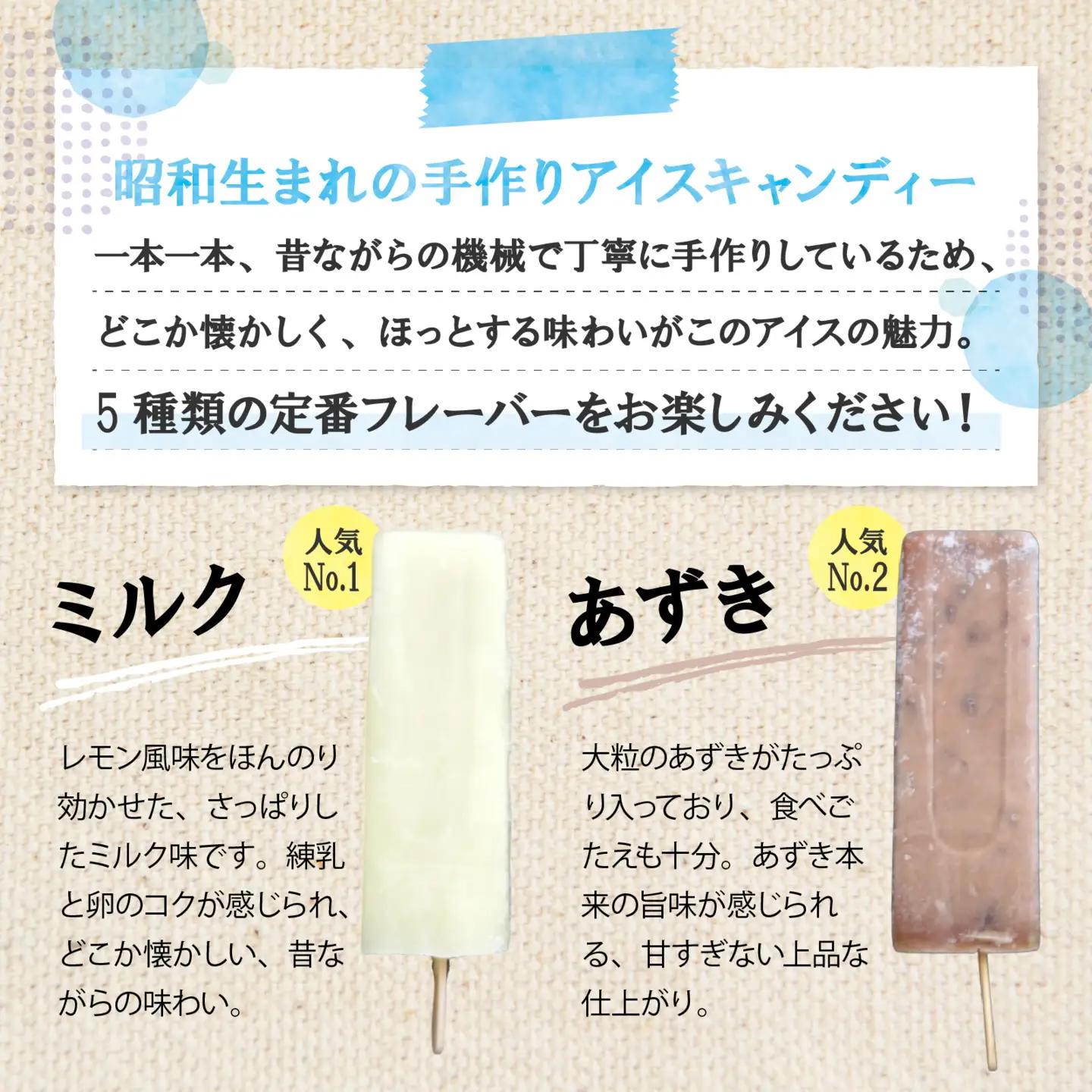 昭和生まれの手作りアイスキャンディ（合計10本）[A-184002] / アイス
