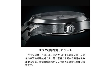 【シルバー×ブラック （AT-38SVBK）】 【株式会社Knot】 選べる！ プレミアムシリーズ オートマティック ＆ ステンレスリンクブレスレット 腕時計 時計 ドレスウオッチ ウォッチ 日本製 