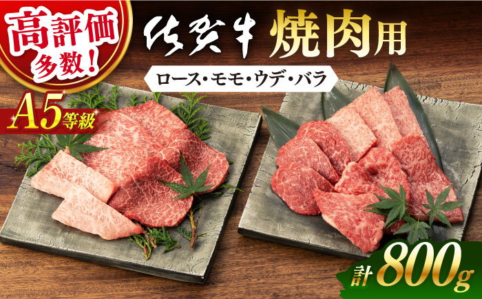【2026年1月発送】佐賀牛 A5 厳選部位 焼肉用 800g （400g×2P）【桑原畜産】 [NAB225]  牛肉 佐賀県産 黒毛和牛 焼肉 BBQ バーベキュー