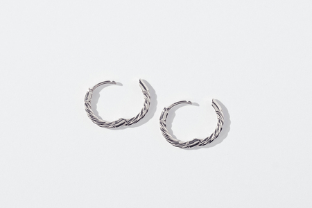【L&Co.】SV925 フープピアス(シルバーカラー) 41-2426