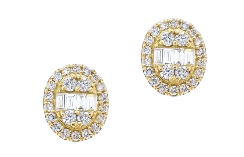 アルカンシェル K18YGダイヤピアス（計 0.5ct）【鑑別書付き ジュエリー プレゼント ギフト ファッション アクセサリー 贈り物 贈答 お祝い 記念日】 J021-3