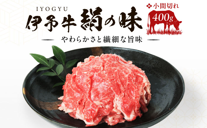 伊予牛「絹の味」黒毛和牛 小間切れ 400g ／ 肉 お肉 にく 食品 愛媛県産 人気 おすすめ ギフト 四国 内子町 【全国農業協同組合連合会愛媛県本部】 [BKBB001]