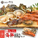 【ふるさと納税】厳選！海鮮BBQ≪A≫セット（6種13品、3〜4人用） 牡蠣 イカ ホタテ エビ サザエ アワビ バーベキュー アウトドア 網焼き 冷凍便 お手軽 [e04-a069]