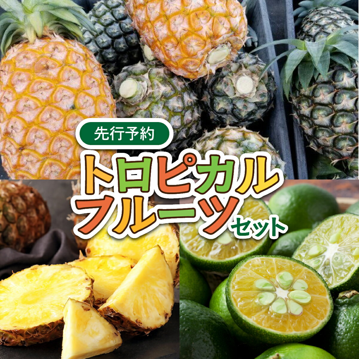 【ふるさと納税】2026年 先行予約 トロピカルフルーツ セット パイン シークワーサー ☆西表島ふる〜つらんど☆ 果物 フルーツ　【果物類・柑橘類・フルーツ・果物詰合せ・トロピカルフルーツ 】　お届け：2026年6月上旬～7月上旬（収穫でき次第順次発送）