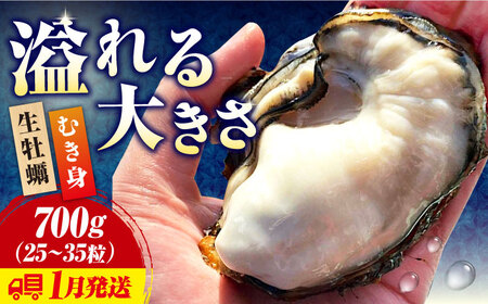 生牡蠣【1月発送】むき身700g[XBK001]牡蠣