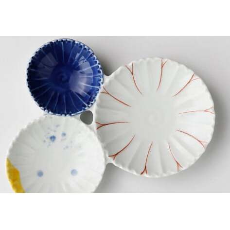 有田焼 伝平窯 花型三種皿（大）2枚セット ヤマト陶磁器 A25-360_イメージ5