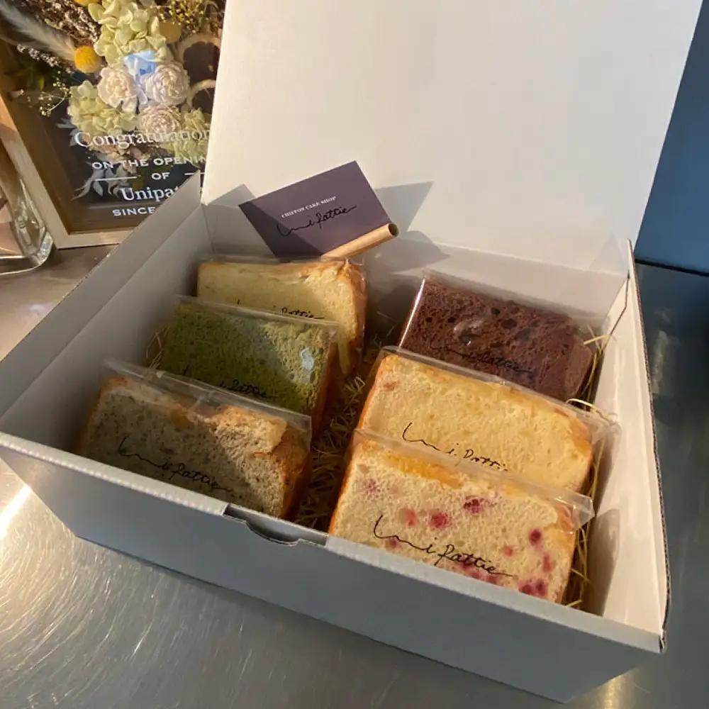 シフォンケーキ カットシフォンケーキ 6個セット (6種)   BCCB001 ケーキ