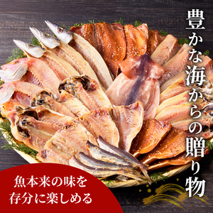 干物セット 7種15枚 サバ イカ アジ カマス 焼きあごの干物【B0-150】