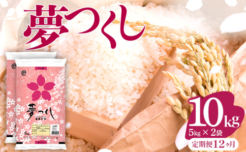 【12ヶ月定期便】令和8年産 福岡県産米 夢つくし 10kg 精米 ※北海道・沖縄・離島は配送不可 CY020sub12