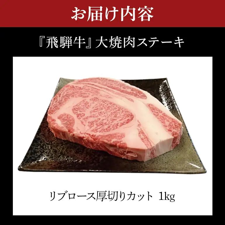 飛騨牛 A5～4等級 大焼肉ステーキ 1.0kg (A01-013)