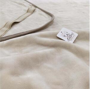 【シングル】オーガニックコットン敷毛布 100×205cm BE OGMS-2S-BE