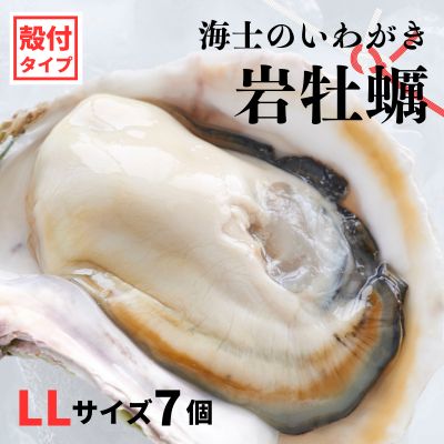 【ふるさと納税】【のし付き いわがき 殻付きLLサイズ 7個】海士のいわがき 岩牡蠣 生食可 冷凍 牡蛎 牡蠣 かき カキ 岩牡蠣 いわがき 冷凍 父の日 母の日 バーベキュー ギフト