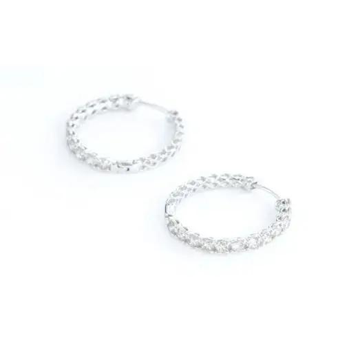 【ピアス】プラチナ ラボグロウンダイヤモンド 1.0ct PT900 両耳 リング型 レディース シンプル おしゃれ 大人 アクセサリー ジュエリー プレゼント 誕生日 記念日 お祝い かわいい ファ