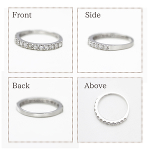 ハーフエタニティ プラチナ PT900 ダイヤモンド 0.5ct レディース 指輪 リング ダイヤリング 結婚指輪 ジュエリー 【179-pt】 ALPAZ152