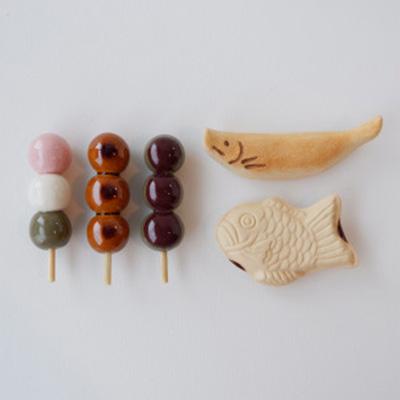 ふるさと納税 瑞浪市 イホシロ窯　手作り　和菓子箸置き5種類　gf421 |  | 01