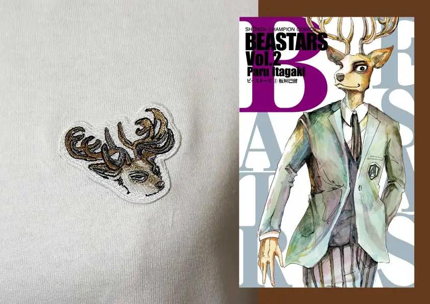 BEASTARS　刺繍ワッペンTシャツ（ルイ）Ｓサイズ