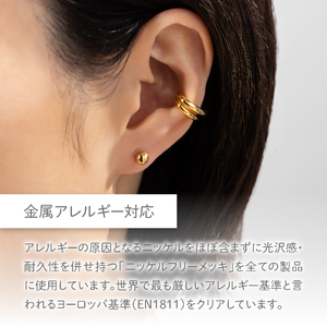 樹脂ポスト　フープピアス　15mm シルバー アクセサリー ニッケルフリー 金属アレルギー対応