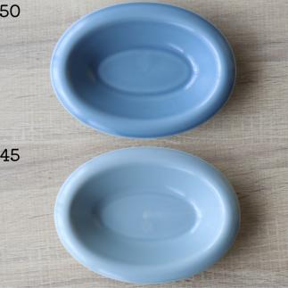 有田焼 with glaze Oval Bowl Mサイズ ブルー2色セット オーバル お皿 サラダ皿 スープ皿 ボウル 楕円 食器 水色 山忠 A30-443_イメージ3