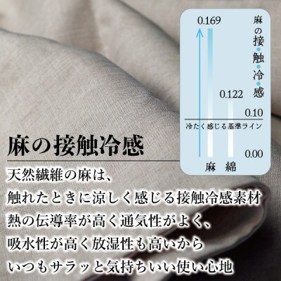 【接触冷感】本麻枕カバー(ラージ)【1677736】