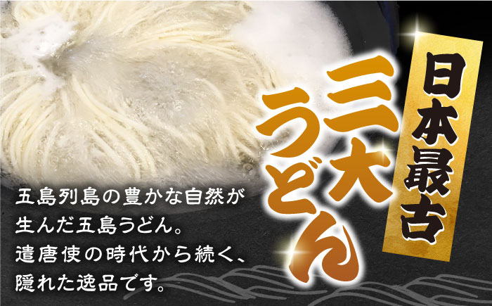 【全3回定期便】あごだしで！五島うどんの食べくらべ 五島うどん 乾麺 飛魚 あご出汁 細麺 五島市/中本製麺 [PCR029]