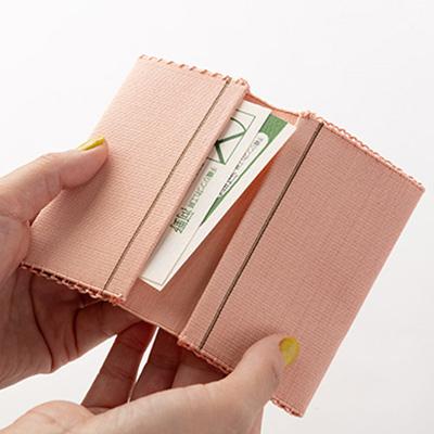 ふるさと納税 大山崎町 「手織りつづれ」カードケース(茜染め・淡) |  | 01