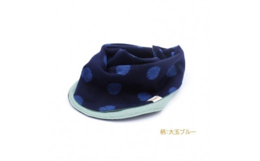伝統工芸品“絣”を使った【スタイチーフ】《福岡市製造　by　TAKUMI Collection》【大玉ブルー】 タクミコレクション 匠コレクション TAKUMI Collection