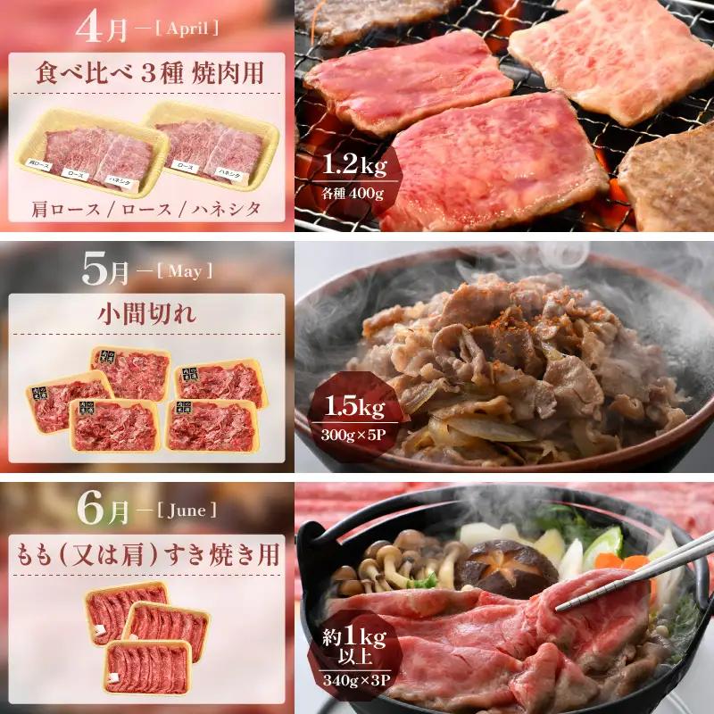 【定期便12ヶ月】 肉好き満足！和牛 若狭牛ボリューム満点 厳選 食べ比べ計14.6kg以上 [e02-r001]