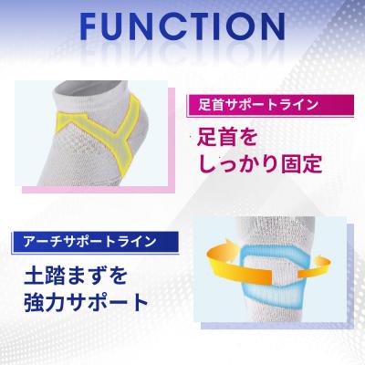 ふるさと納税 京都市 ファイテン 足王(ソッキング) 丸つま先タイプ レディース ブラック/グレー<22〜24cm> |  | 01