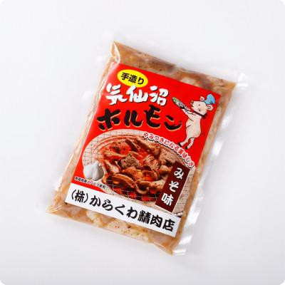 ふるさと納税 宮城県 気仙沼ホルモンみそ300g+鍋用みそ味300g+餃子 |  | 01