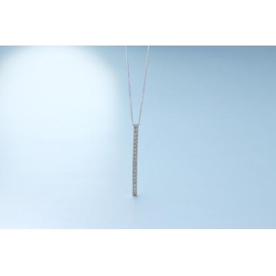 ふるさと納税 甲府市 【プラチナ900 ダイヤモンドネックレス】0.095ct 70cmロングネックレス/KPN90001 |  | 01