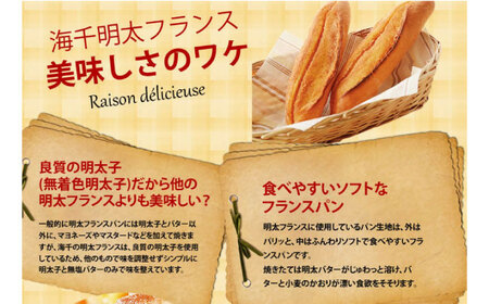 【全3回定期便】明太子屋が作った博多明太フランス 5本 桂川町/株式会社 海千[ADAR030]