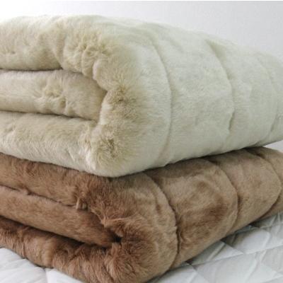 ふるさと納税 泉大津市 日本製　ミンクファー調　敷きパッド　シングル　100×205cm　ベージュ　MK-2BE |  | 02