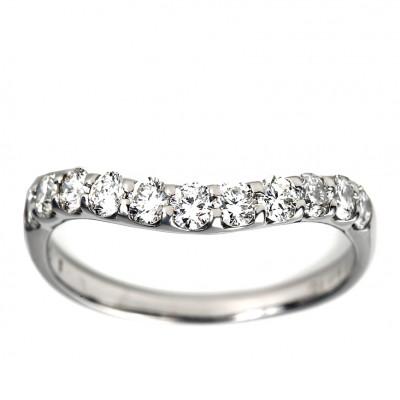 ふるさと納税 山梨県 プラチナウェーブダイヤモンドリング 0.50CT R3609DI-P2 #10 |  | 01