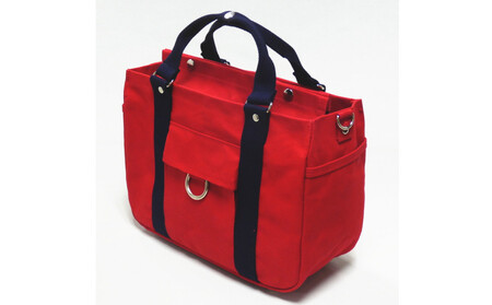 petit-KOGU （B5）赤/紺　2WAY [尾道 帆布鞄 彩工房]