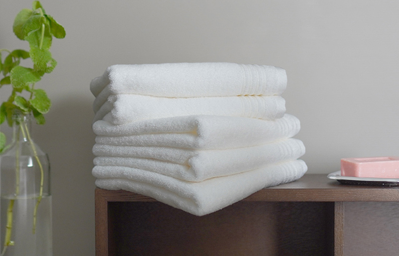 【スピード発送】シルキータッチ フェイスタオル ホワイト5枚