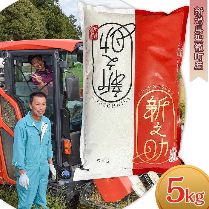 【ふるさと納税】新之助 5kg 令和8年 新米 新潟県産 米 白米 新潟県聖籠産 新之助 精米5kg（丸傳耕農）
