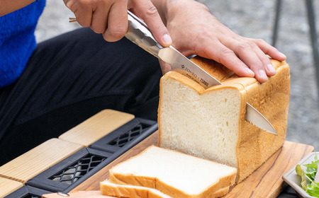 パン切り包丁 TSBBQ-019＋ステンレスカトラリー＋まな板セット アウトドア包丁 アウトドア用品 キャンプ用品 [村の鍛冶屋] 【084S003】