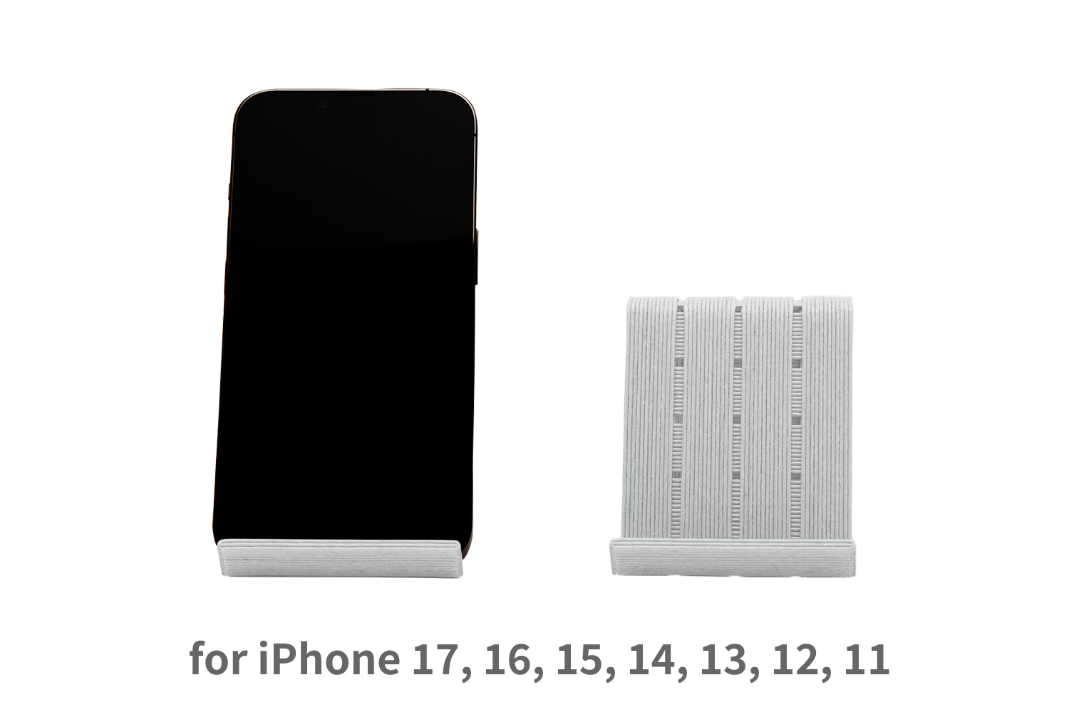 和紙のスマホスタンド iPhone 16 Pro 対応 スマホスタンド ライトグレー 岩手県奥州市産 バンドシー Bandc for iPhone 16, 15, 14, 13, 12, 11, XS