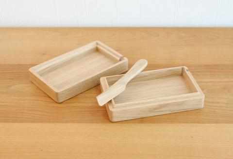 「woodworks GLOBE」のクラフトバターケース【C27】