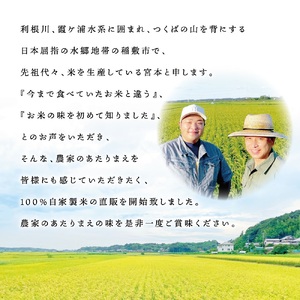 新米【令和6年産】茨城県稲敷市産 宮本さん家のこしひかり 5kg×1袋｜米 おこめ こしひかり コシヒカリ 精米 農家直送 直送 茨城県 [1105]