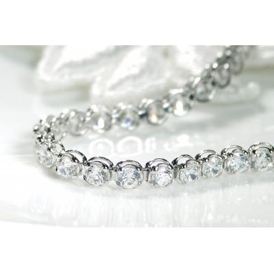 ふるさと納税 昭和町 【3.0ct】pt900ダイヤモンド テニス ブレスレット 18cm |  | 03